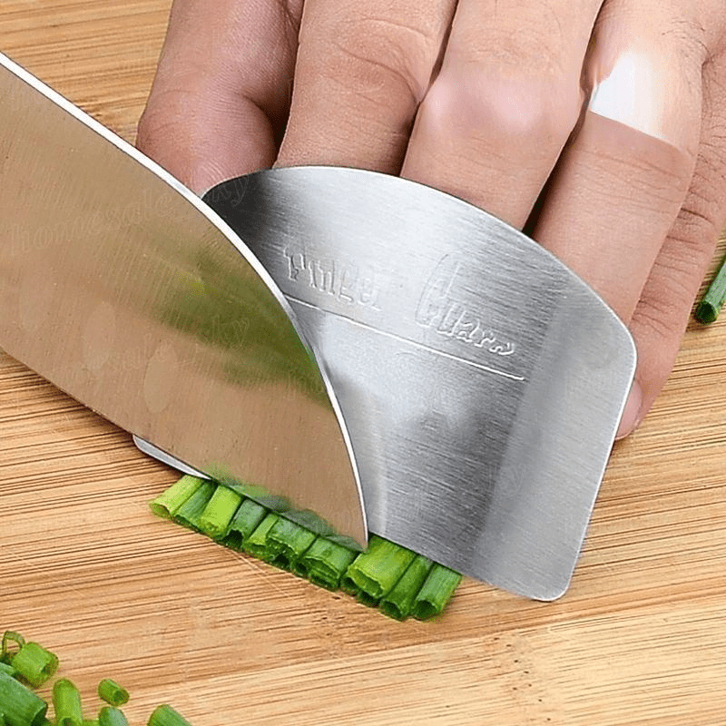 Reusable Stainless Steel Finger Protector – Durable, Easy to Use for Safeguarding Fingers from Slicing Injuries