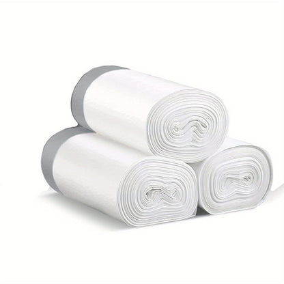 45pcs/3rolls Small Drawstring Trash Bags – 4 Gallons, 15 Liters Plastic Garbage Bags for Bathroom, Bedroom, Office, Restroom – Ideal for Home and Office Use