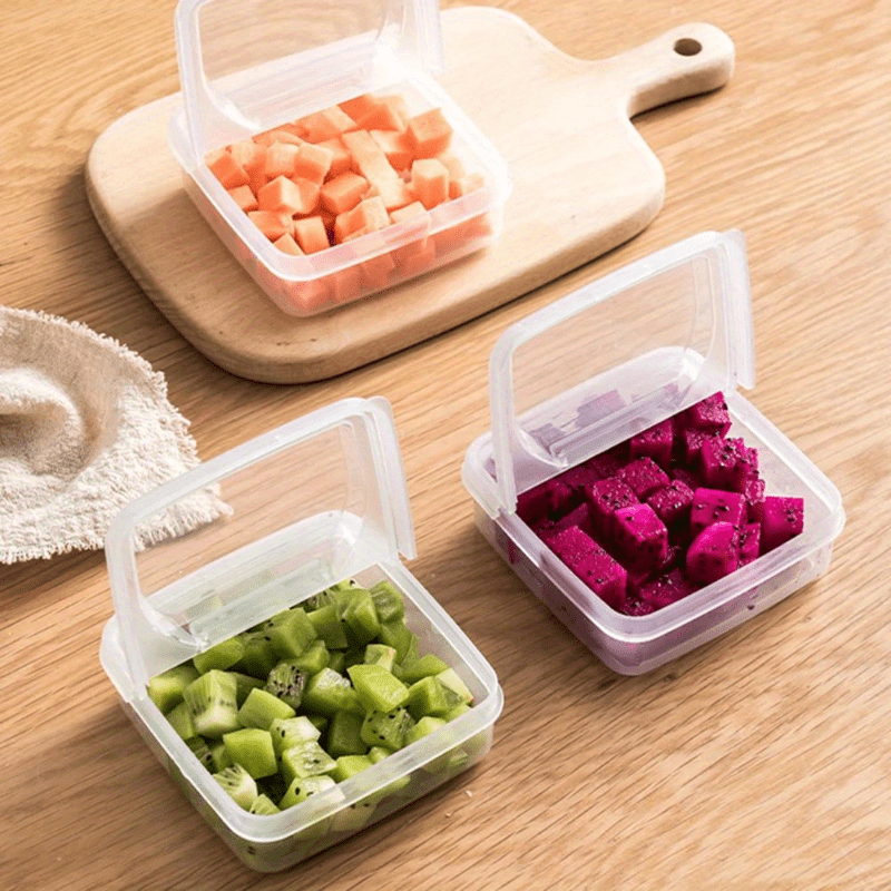 Large Capacity Portable Fresh Storage Box - Clear Container for Butter, Cheese, and Kitchen Essentials - Convenient Fridge Organizer, Eid Al-Adha Mubarak Gift Idea