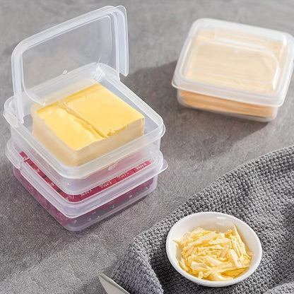 Large Capacity Portable Fresh Storage Box - Clear Container for Butter, Cheese, and Kitchen Essentials - Convenient Fridge Organizer, Eid Al-Adha Mubarak Gift Idea