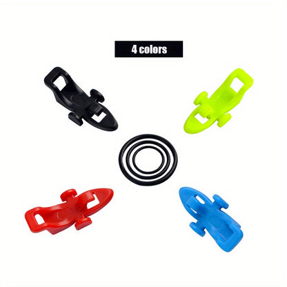 10/20 Sets Fishing Hook Keeper – Protective Jig Hooks Holder with Adjustable Elastic Rubber Rings, Essential Tool for Anglers