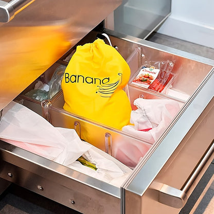 Freshness Keeper Banana Storage Bag - Preserve Freshness, Prevent Ripening, Lightweight, Washable, Durable - Space-Saving Design for Fruits and Vegetables, Easy to Clean