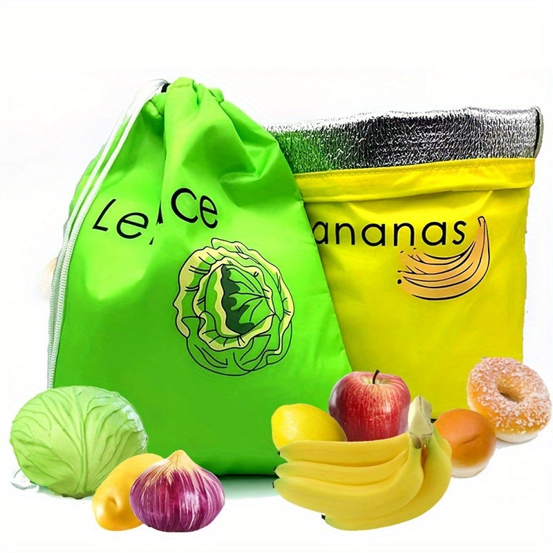 Freshness Keeper Banana Storage Bag - Preserve Freshness, Prevent Ripening, Lightweight, Washable, Durable - Space-Saving Design for Fruits and Vegetables, Easy to Clean