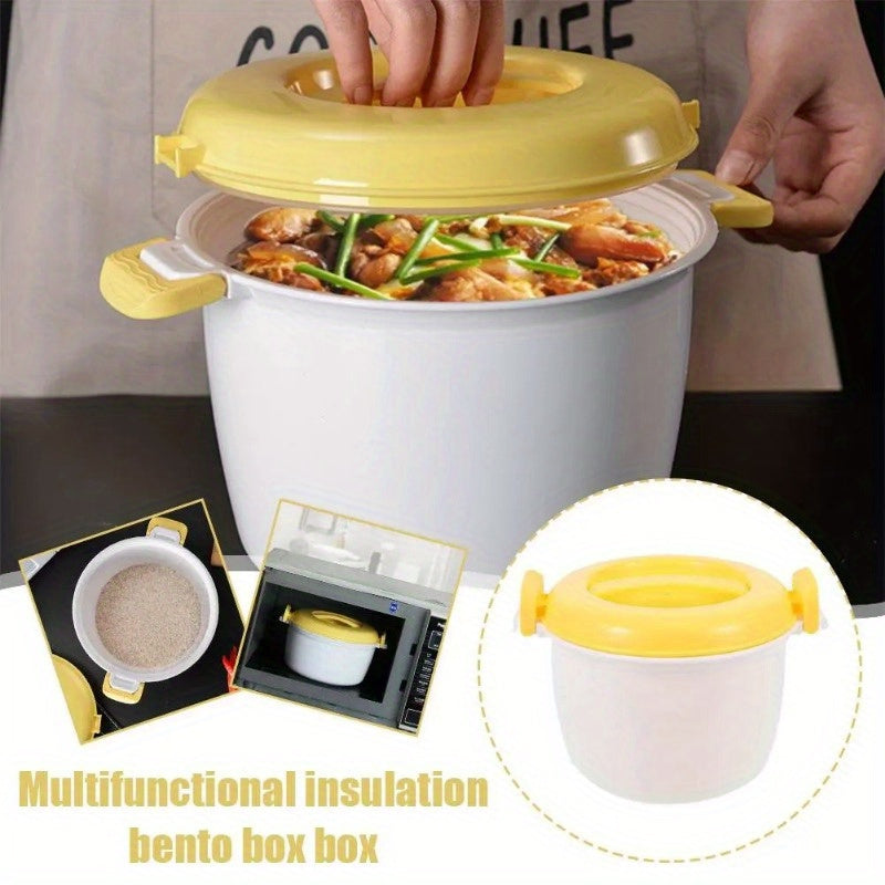 Microwave Rice Cooker and Steamer Pot – Versatile Veggie Cooker, Pasta Maker, Soup and Pressure Pot, Multi-Use Cooking Bowl