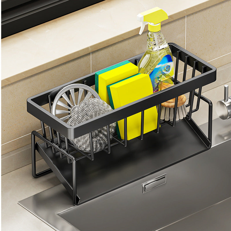 Kitchen Rack – Punch-Free Household Spice and Rag Drain Rack, Sink Faucet Organizer