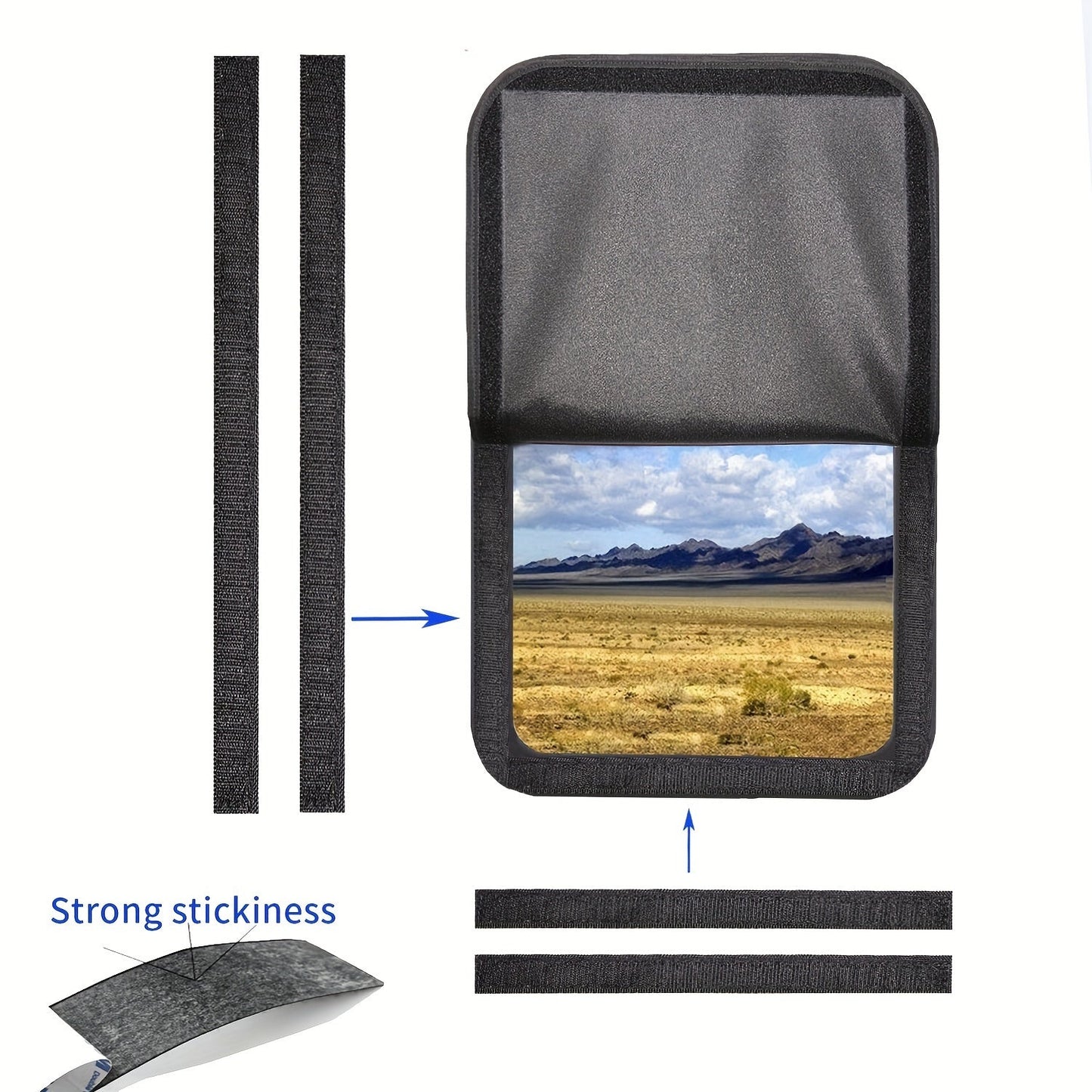 RV Door Window Shade Cover – Side Window Sunshades for Camper, Trailer, Motorhome with Privacy Screen and Window Cover Accessories