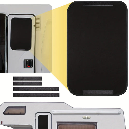 RV Door Window Shade Cover – Side Window Sunshades for Camper, Trailer, Motorhome with Privacy Screen and Window Cover Accessories