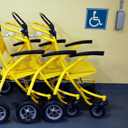 4 Pack ADA Compliant Handicap Stickers – Premium Vinyl Disability Wheelchair Decals, Laminated