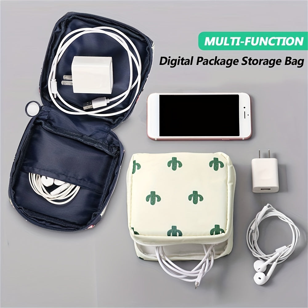 Multi-Function Travel Storage Bag - Stylish and Practical Organizer for Toiletries, Sanitary Napkins, and Makeup
