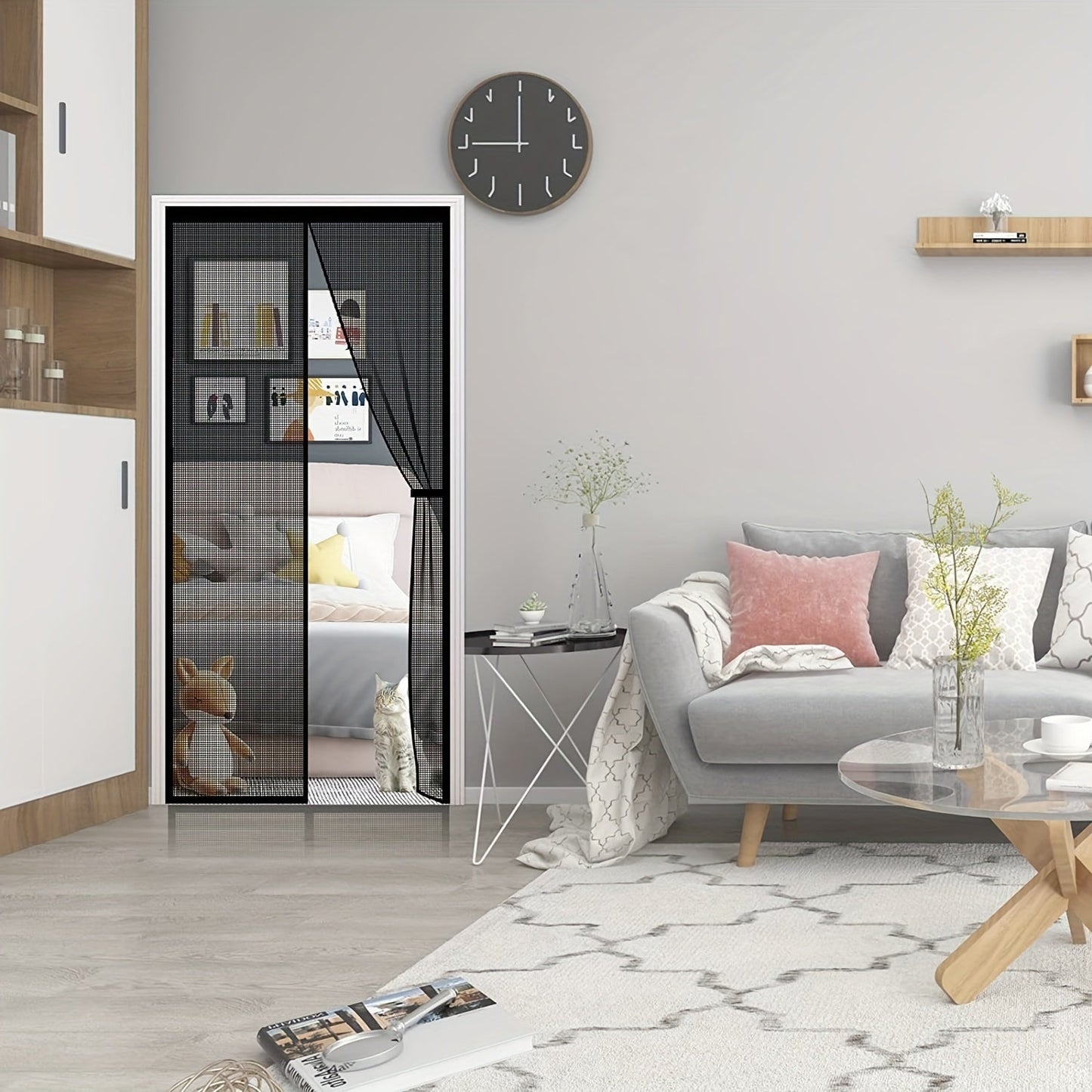 Magnetic Screen Door Set - Self-Sealing, Hands-Free, Heavy-Duty Mesh - Bug-Proof, Pet and Kid Friendly, Easy Installation, Durable - 36x82 Inch / 39x82 Inch