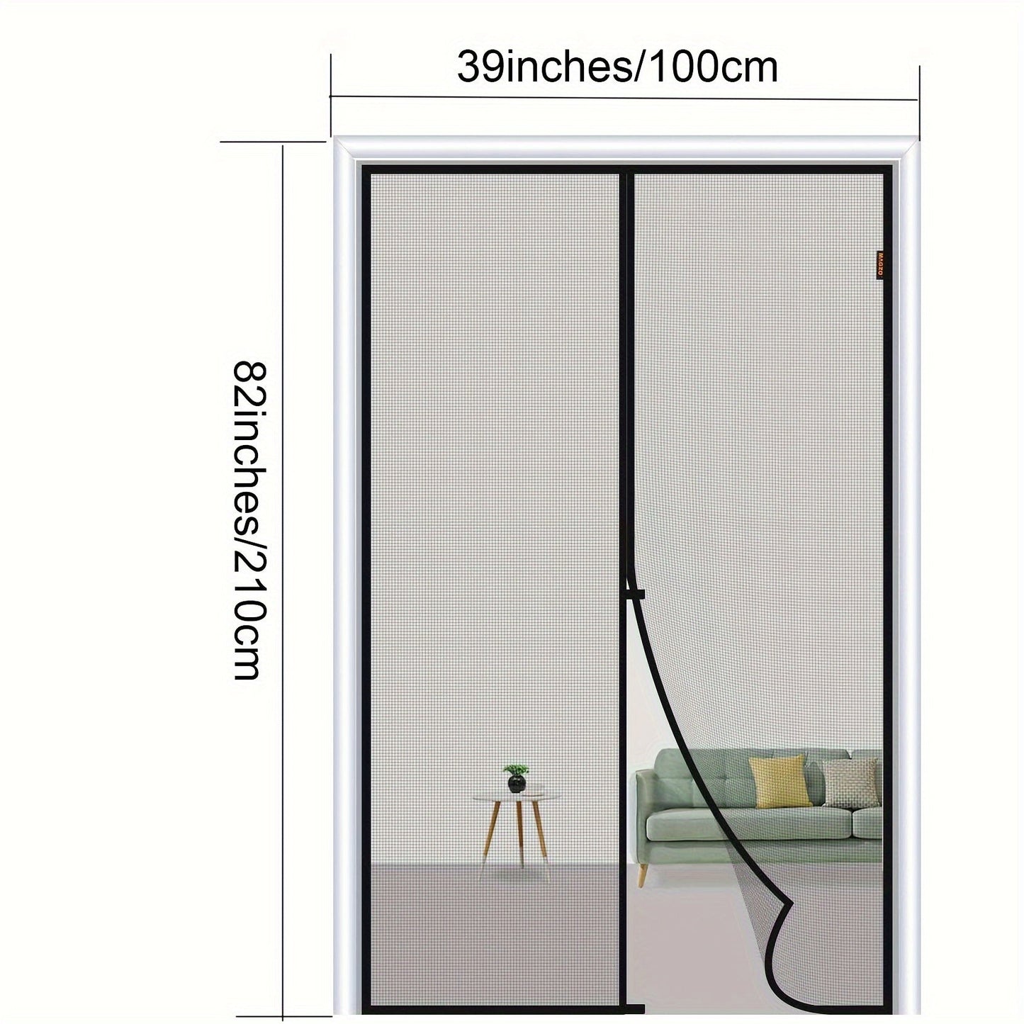 Magnetic Screen Door Set - Self-Sealing, Hands-Free, Heavy-Duty Mesh - Bug-Proof, Pet and Kid Friendly, Easy Installation, Durable - 36x82 Inch / 39x82 Inch