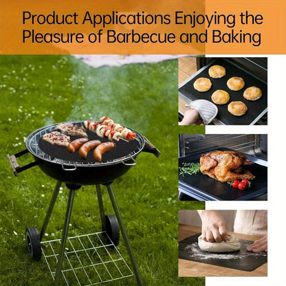 2 Pack Premium Heavy Duty Oven Liners - Non-Stick, BPA & PFOA Free, Heat Resistant | Easy Clean, 16x24 Inch Thick Oven Mats for Electric, Gas, Toaster, Convection, Microwave Ovens, Grills | Durable BBQ Accessories