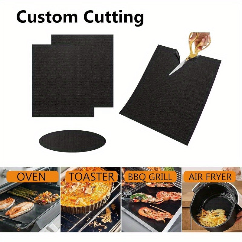 2 Pack Premium Heavy Duty Oven Liners - Non-Stick, BPA & PFOA Free, Heat Resistant | Easy Clean, 16x24 Inch Thick Oven Mats for Electric, Gas, Toaster, Convection, Microwave Ovens, Grills | Durable BBQ Accessories