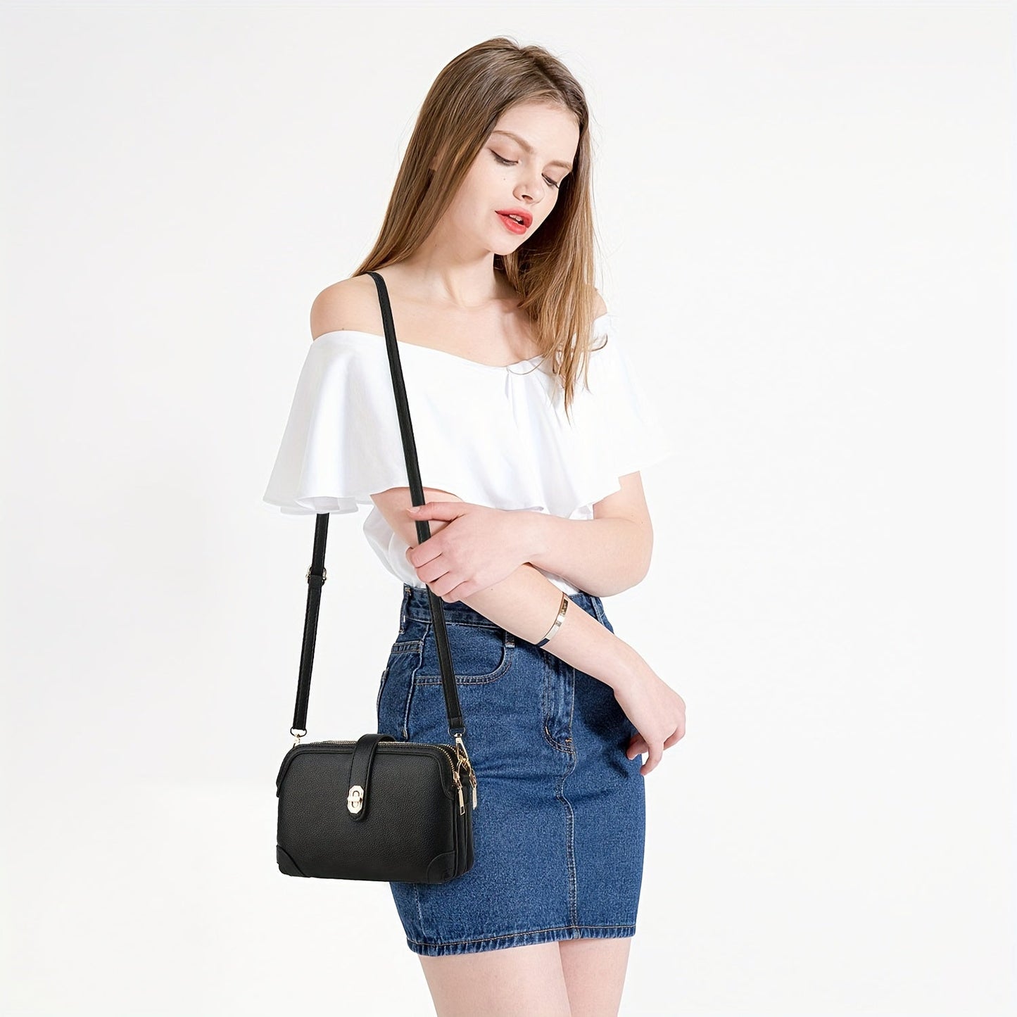 Women's Small Crossbody Cell Phone Purse - Fashion Shoulder Handbag with Multiple Pockets