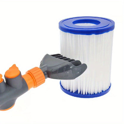 Premium Pool Filter Cleaner – Instantly Removes Debris & Dirt – Heavy Duty, Durable Cartridge Cleaner for Spa and Swimming Pool Filters – High-Performance Cleaning Tool