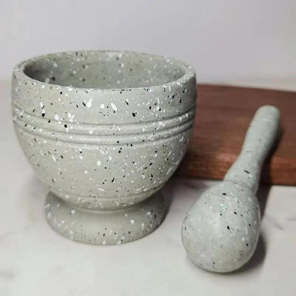 Grinding Bowls - Kitchen Garlic Press and Pepper Crushers, Food-Grade PP Multi-Purpose Grinders, Garlic Mashers, Spice Tools for Restaurant and Home Kitchen - 1 Set