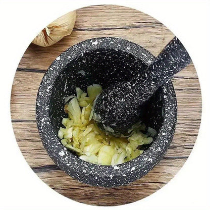 Grinding Bowls - Kitchen Garlic Press and Pepper Crushers, Food-Grade PP Multi-Purpose Grinders, Garlic Mashers, Spice Tools for Restaurant and Home Kitchen - 1 Set