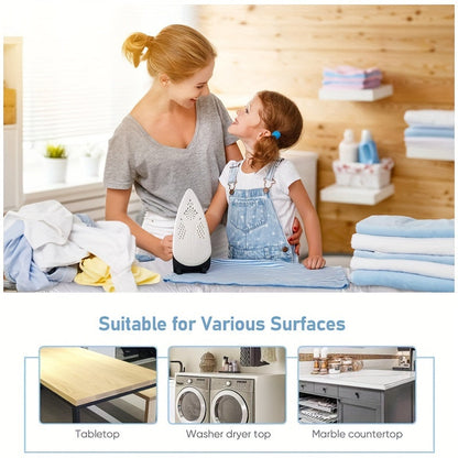 33" x 18" Deluxe Magnetic Ironing Mat - Thick Cotton Coated Silver Ironing Board with Heat-Resistant Pad | Portable, Travel-Friendly Design | Perfect for Hotel, Dormitory, Desktop Ironing