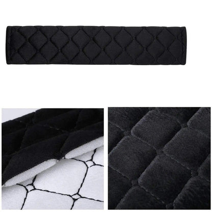 2PCS Plush Embroidered Car Seat Belt Covers – Soft, Adjustable Shoulder Pads for Comfort & Safety
