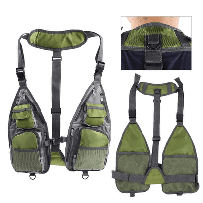 Premium Multi-Pocket Fishing Vest – Water-Resistant, Wear-Resistant, Tear-Proof, Perfect for Fishing, Camping, Hiking Adventures