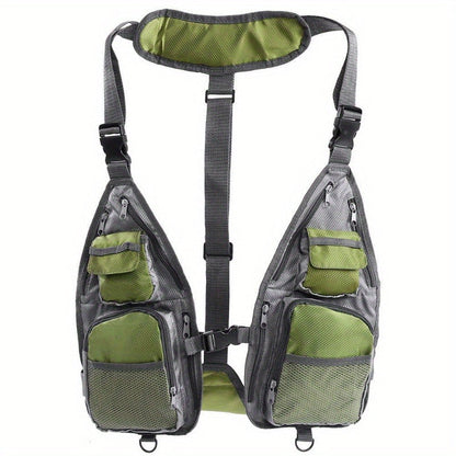 Premium Multi-Pocket Fishing Vest – Water-Resistant, Wear-Resistant, Tear-Proof, Perfect for Fishing, Camping, Hiking Adventures