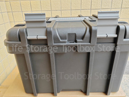 Large Portable Toolbox — Height-Adjustable Tool Organizer Suitcase for Garage, Workshop & Hardware Parts