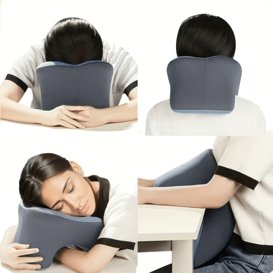 Ergonomic Memory Foam U-Shaped Pillow – Comfort and Support for Travel and Office Naps, Versatile Neck and Head Cushion