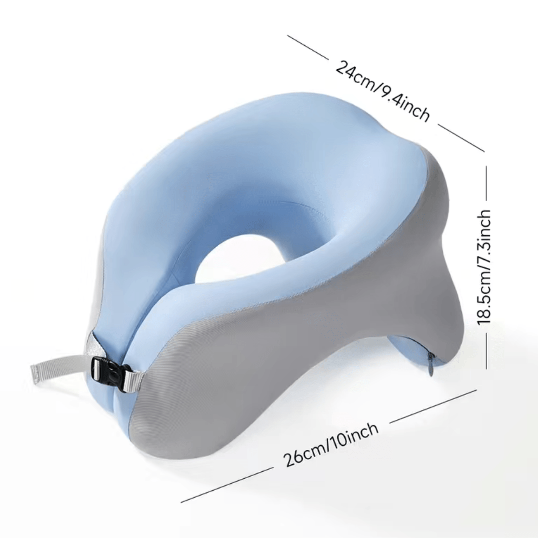 Ergonomic Memory Foam U-Shaped Pillow – Comfort and Support for Travel and Office Naps, Versatile Neck and Head Cushion