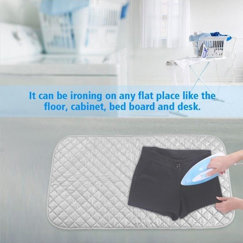 Portable Ironing Mat - Quick-Fold Magnetic Surface for Washer and Dryer | Durable, Space-Saving Design | Convenient Ironing Solution for Home or Travel