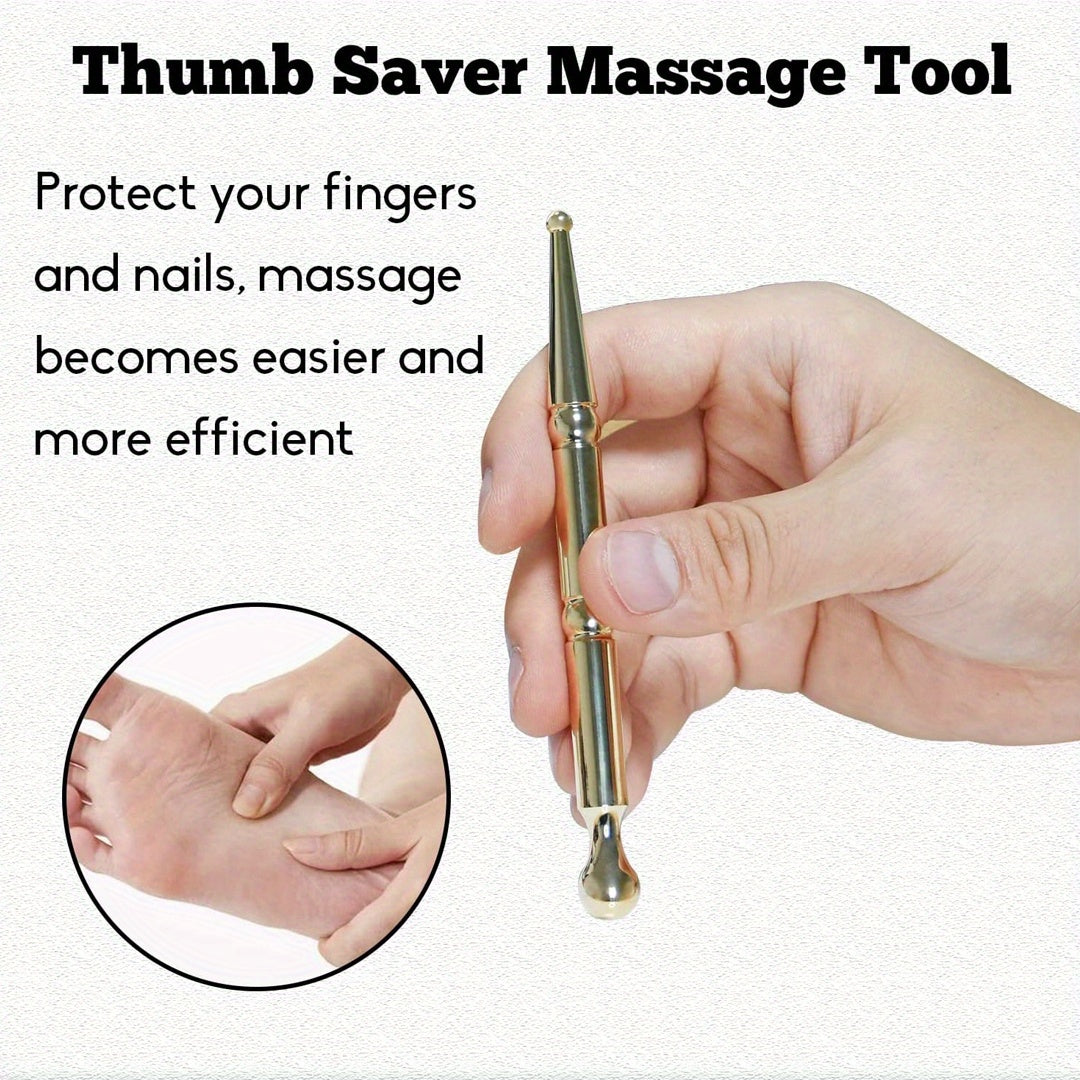 Professional Reflexology Pen – Stainless Steel Massage Tool for Full Body, Deep Tissue Massage, Acupressure, Reflexology Pressing Point Massager