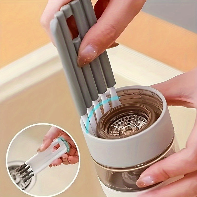 1pc Essential Computer Cleaning Kit - Soft Bristle Brush, Precision Corner Duster, Keycap Cleaner for Dust Removal and Sanitizing