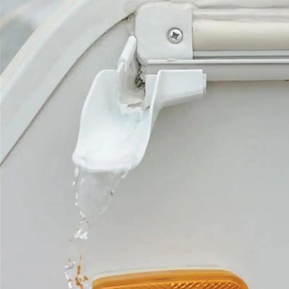 4 Piece Mini Gutters Set for RVs - White Gutter Extenders for Gazebo and RV Roof Drip Edge - Includes 2 Left and 2 Right Side