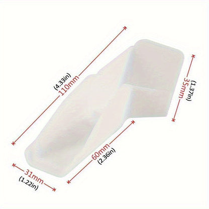 4 Piece Mini Gutters Set for RVs - White Gutter Extenders for Gazebo and RV Roof Drip Edge - Includes 2 Left and 2 Right Side