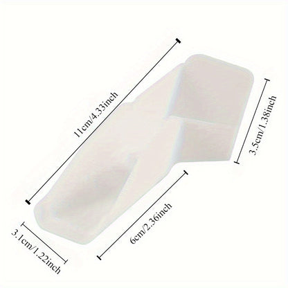4 Piece Mini Gutters Set for RVs - White Gutter Extenders for Gazebo and RV Roof Drip Edge - Includes 2 Left and 2 Right Side