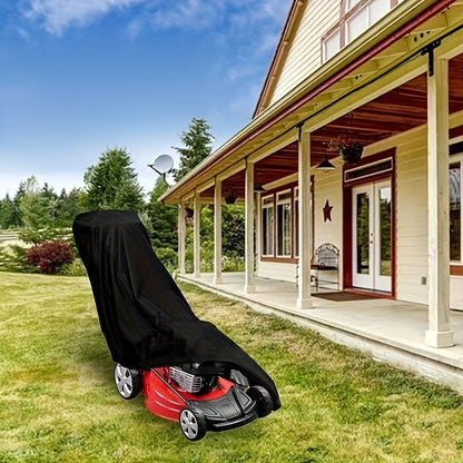 Universal Push Lawn Mower Cover - Heavy-Duty 600D Fabric, Weatherproof, UV & Water-Resistant, Anti-Fading Outdoor Protection