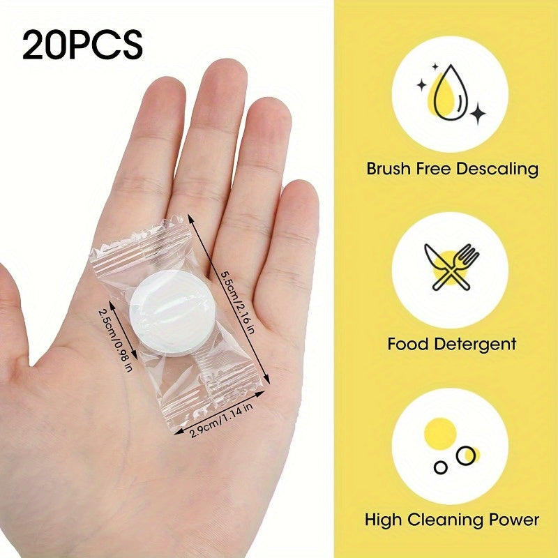 10/20/30pcs Powerful Citric Acid Descaler Tablets - Effective Cleaner for Coffee Machines and Kettles