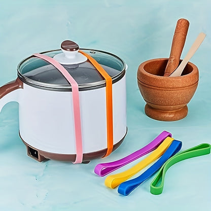 5/10pcs Elastic Rubber Wrapped Straps – Extra Large Rubber Bands for Kitchen Accessories, Notebooks, Office, Outdoor Equipment, and Gift Packaging