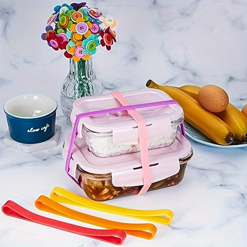 5/10pcs Elastic Rubber Wrapped Straps – Extra Large Rubber Bands for Kitchen Accessories, Notebooks, Office, Outdoor Equipment, and Gift Packaging
