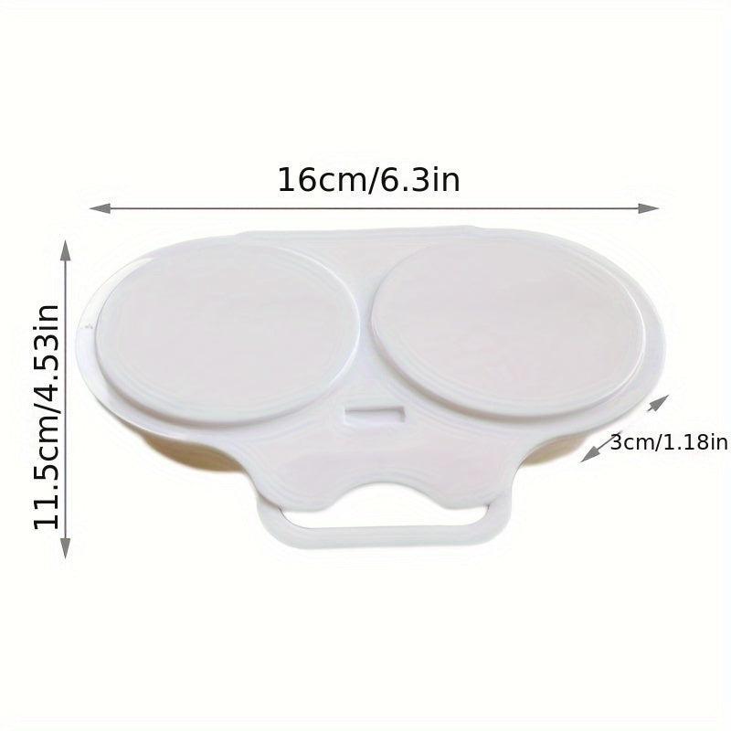 Easy-Clean Microwave Egg Poacher - Durable PP Round Egg Steamer for Perfectly Cooked Eggs - Essential Kitchen Gadget