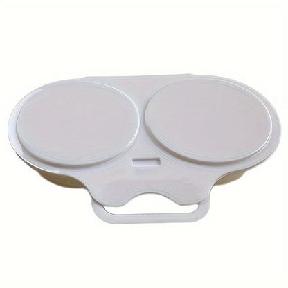 Easy-Clean Microwave Egg Poacher - Durable PP Round Egg Steamer for Perfectly Cooked Eggs - Essential Kitchen Gadget