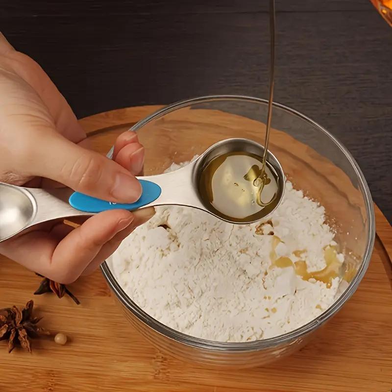 9pcs Premium Stainless Steel Dual-Sided Magnetic Measuring Spoons – Accurate for Liquid & Dry Ingredients, Fits Spice Jars, Ideal for Baking, Cooking, Meal Prep – Eid Al-Adha Mubarak