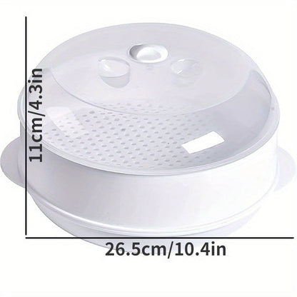 Versatile Microwave Steamer – Durable PS Kitchen Cooker for Vegetables, Rice and Fish