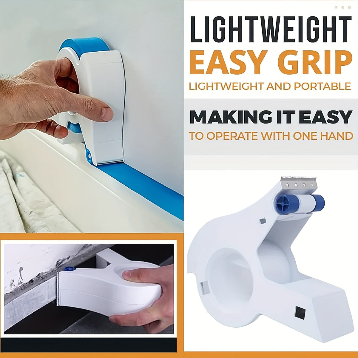 Professional Painter's Masking Tape Dispenser - Durable ABS, Ideal for Home and Industrial Use