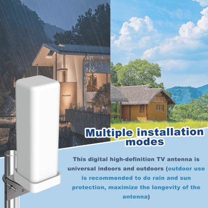 Outdoor TV Antenna 4K Digital HD with 35DBI Signal Booster – Built-in Amplifier, 6000 Miles Range, 1080p HD, Frequency 470-862 MHz