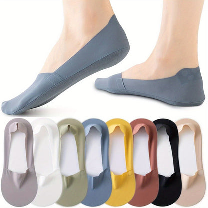 No Show Socks for Women - 5-8 Pairs Low Cut Liner, Non-Slip Footies, Invisible Socks for Flats and Boat Shoes