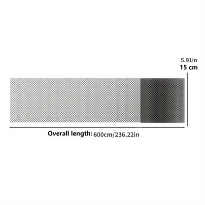 Easy-Install Gutter Guard Mesh – UV-Resistant, Bird & Leaf Proof, 5.91"x236" with Fixing Hooks for Eaves & Garden Protection