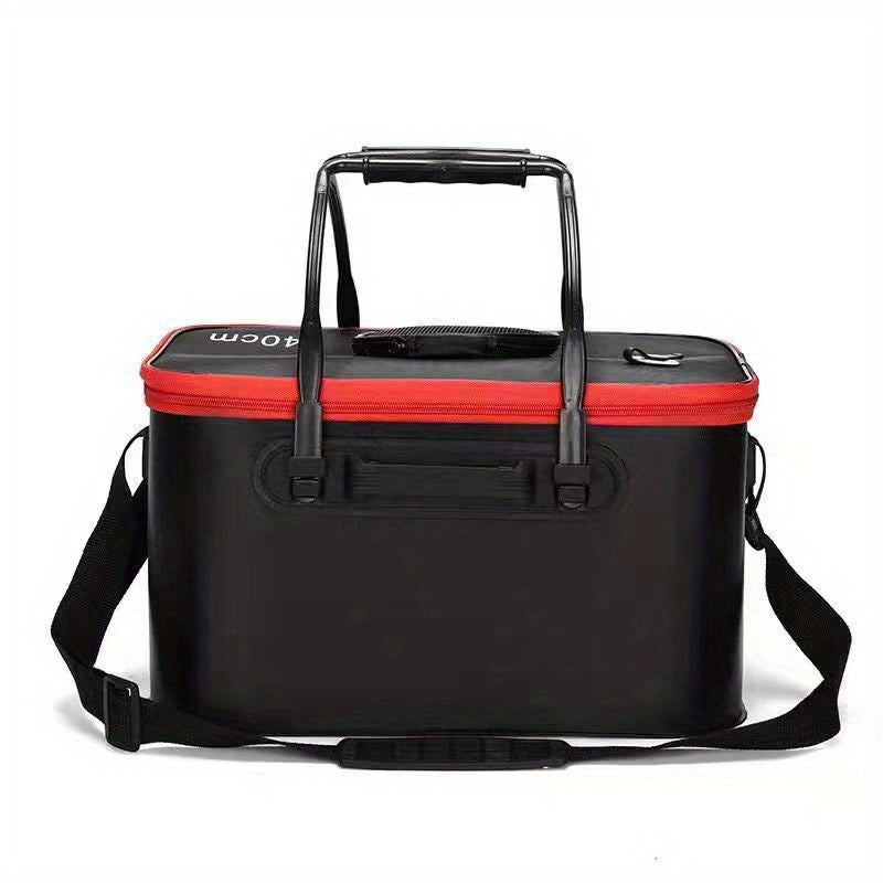Waterproof EVA Fishing Bucket - Portable Multi-Use Live Fish Container for Camping and Hunting