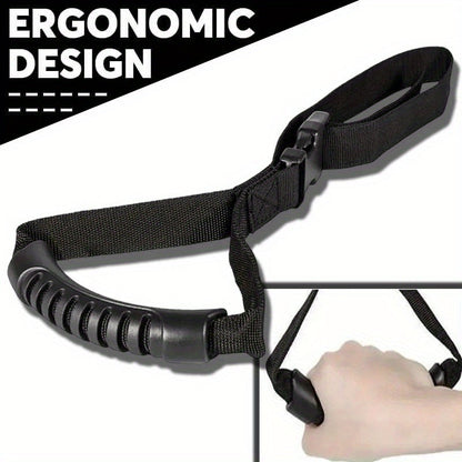 Adjustable Car Armrest Support Strap – Assistive Handle for Elderly and Disabled, Durable PVC Material, Ideal for Buses and Vehicles