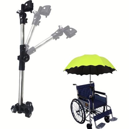 180° Adjustable Umbrella Holder – Universal for Bike, Stroller, Wheelchair and Outdoor Accessories