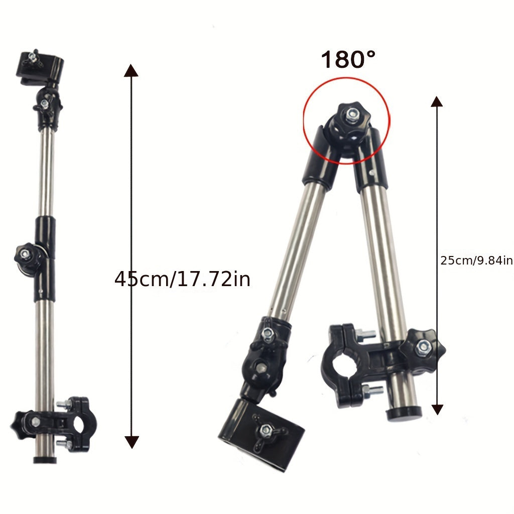 180° Adjustable Umbrella Holder – Universal for Bike, Stroller, Wheelchair and Outdoor Accessories